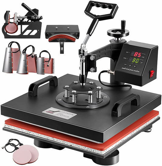 8-in-1 Sublimation Heat Press Machine – 15" × 15"